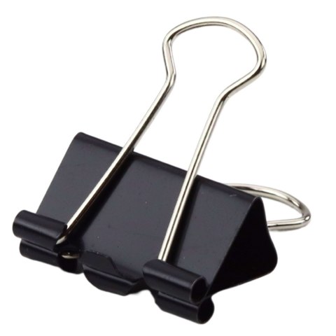 Zestaw Uniwersalne Klipsy Biurowe Stal Sprężynowa Czarne 32mm 12szt Zestaw Uniwersalne Klipsy Biurowe Stal Sprężynowa Czarne 32mm 12szt