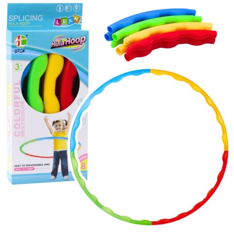 Hula-hop Z Wypustkami Składane Kolorowe 8 Części 60cm Hula-hop Z Wypustkami Składane Kolorowe 8 Części 60cm