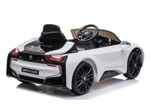 Auto na Akumulator BMW I8 Coupe Biały Auto na Akumulator BMW I8 Coupe Biały