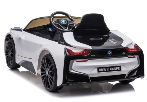 Auto na Akumulator BMW I8 Coupe Biały Auto na Akumulator BMW I8 Coupe Biały