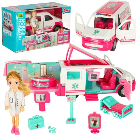 Karetka pogotowia ambulans mobilny szpital lalka akcesoria Kik Sp. z o. o. Sp. k. Karetka pogotowia ambulans mobilny szpital lalka akcesoria Kik Sp. z o. o. Sp. k.