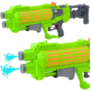 Duży Pistolet Na Wodę Pompowany Mechanicznie Podwójna Dysza Zielony 1250ml