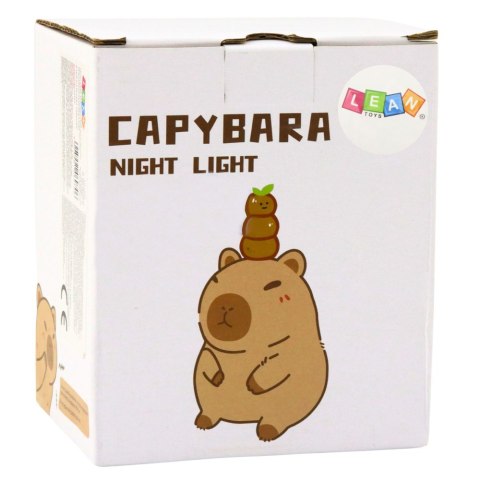 Kapibara Lampka Nocna Silikonowa Z Timerem 20min Beżowa Kapibara Lampka Nocna Silikonowa Z Timerem 20min Beżowa