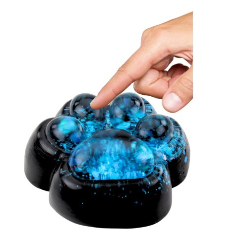 Gniotek Kocia Łapka Antystresowa Sensoryczna Squishy Czarna Niebieski Brokat Gniotek Kocia Łapka Antystresowa Sensoryczna Squishy Czarna Niebieski Brokat