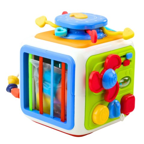 Kostka Interaktywna Sorter Edukacyjna Sensoryczna Dźwięki Kolorowa Kostka Interaktywna Sorter Edukacyjna Sensoryczna Dźwięki Kolorowa