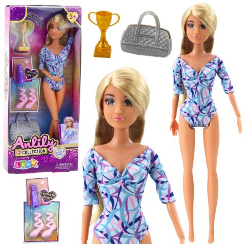Lalka Anlily Baletnica Ruchome Kończyny Akcesoria Buty Torba Bidon Puchar Lalka Anlily Baletnica Ruchome Kończyny Akcesoria Buty Torba Bidon Puchar