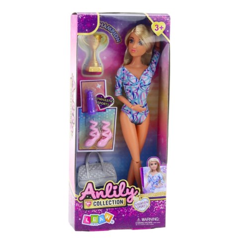 Lalka Anlily Baletnica Ruchome Kończyny Akcesoria Buty Torba Bidon Puchar Lalka Anlily Baletnica Ruchome Kończyny Akcesoria Buty Torba Bidon Puchar