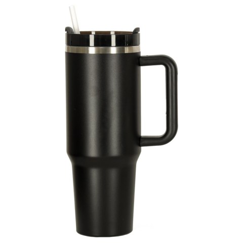 Kubek termiczny ze słomką i uchwytem termos 1200ml czarny Kik Sp. z o. o. Sp. k. Kubek termiczny ze słomką i uchwytem termos 1200ml czarny Kik Sp. z o. o. Sp. k.