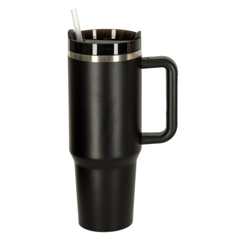 Kubek termiczny ze słomką i uchwytem termos 1200ml czarny Kik Sp. z o. o. Sp. k. Kubek termiczny ze słomką i uchwytem termos 1200ml czarny Kik Sp. z o. o. Sp. k.