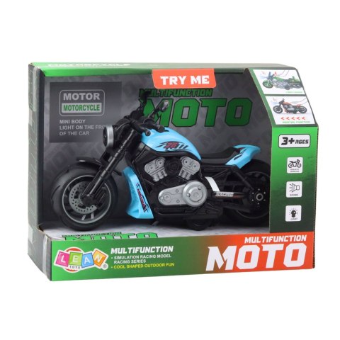 Motocykl Zabawkowy Na Baterie Napęd Światła Dźwięki Niebieski Motocykl Zabawkowy Na Baterie Napęd Światła Dźwięki Niebieski