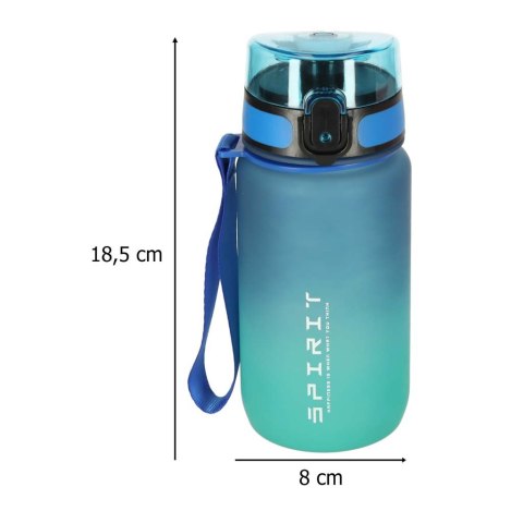 Butelka na wodę bidon ze słomką uchwytem sportowy 600ml niebiesko-zielony Kik Sp. z o. o. Sp. k.