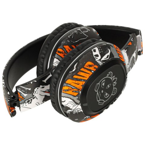 Słuchawki bezprzewodowe nauszne Bluetooth Gaming Sport czarne Kik Sp. z o. o. Sp. k. Słuchawki bezprzewodowe nauszne Bluetooth Gaming Sport czarne Kik Sp. z o. o. Sp. k.