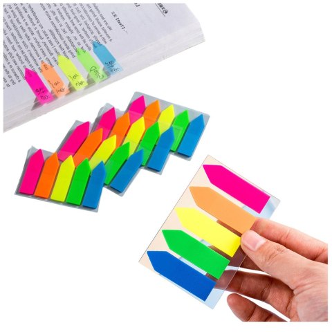 Karteczki Indeksujące Samoprzylepne Strzałki Kolorowe 45x12mm Karteczki Indeksujące Samoprzylepne Strzałki Kolorowe 45x12mm