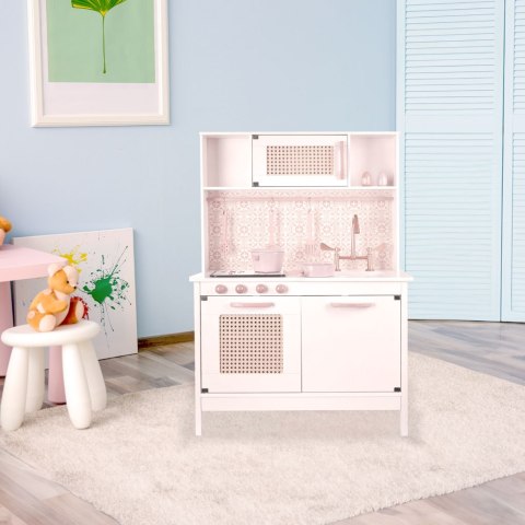 Kuchnia dla dzieci drewniana MDF retro z akcesoriami BOHO 100cm Kik Sp. z o. o. Sp. k.