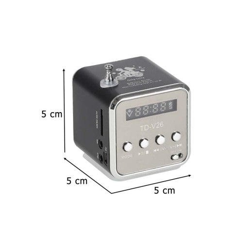Radio akumulatorowe przenośne głośnik Bluetooth LCD TD-V26 Radio akumulatorowe przenośne głośnik Bluetooth LCD TD-V26