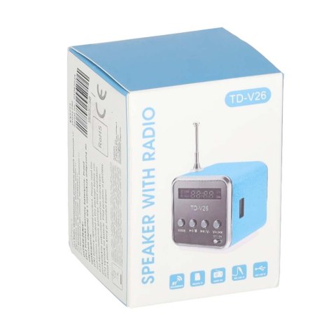 Radio akumulatorowe przenośne głośnik Bluetooth LCD TD-V26 Radio akumulatorowe przenośne głośnik Bluetooth LCD TD-V26