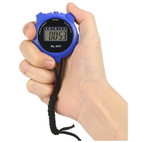 Stoper Cyfrowy LCD Elektroniczny Sportowy XL-011 Niebieski Stoper Cyfrowy LCD Elektroniczny Sportowy XL-011 Niebieski