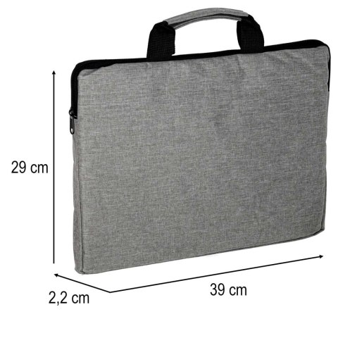 Torba na laptopa 15,6 cali etui pokrowiec teczka damska męska szara Kik Sp. z o. o. Sp. k.