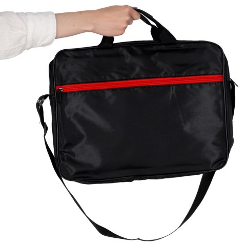 Torba na laptopa 15,6 cali etui pokrowiec z paskiem teczka damska męska czarna Kik Sp. z o. o. Sp. k.