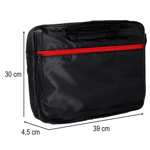 Torba na laptopa 15,6 cali etui pokrowiec z paskiem teczka damska męska czarna Kik Sp. z o. o. Sp. k.