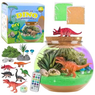 Zestaw Kreatywny Terrarium Dla Dinozaurów DIY Lampka LED Pilot