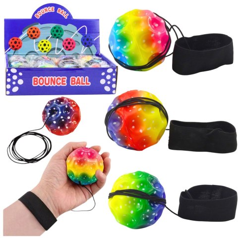 Piłeczka Księżycowa Na Gumce Do Ćwiczeń Zręczności Wgłębienia 6,5 cm