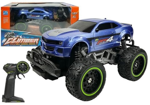 Auto Zdalnie Sterowane R/C 6.5 km/h Wysokie Koła Niebieskie Auto Zdalnie Sterowane R/C 6.5 km/h Wysokie Koła Niebieskie