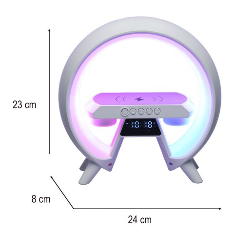 Lampka LED z ładowarką indukcyjną z radiem Lampka LED z ładowarką indukcyjną z radiem