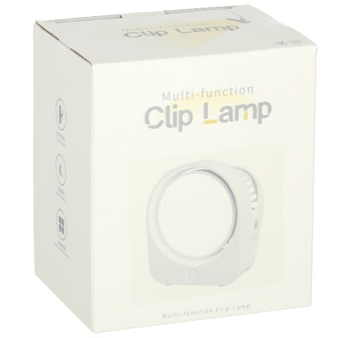 Lampka nocna z klipsem biurkowa do czytania biała Lampka nocna z klipsem biurkowa do czytania biała