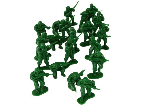 Zestaw Militarny Żołnierze Zielony 40 El. Zestaw Militarny Żołnierze Zielony 40 El.