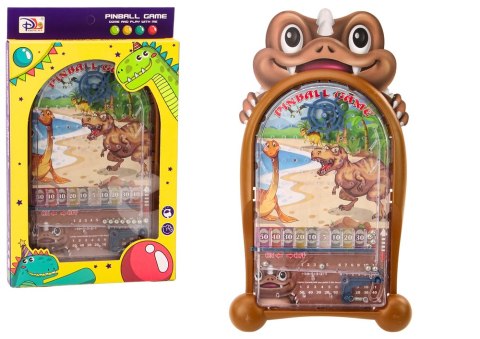 Gra Zręcznościowa Pinball Dinozaury Stojak Brązowy Gra Zręcznościowa Pinball Dinozaury Stojak Brązowy