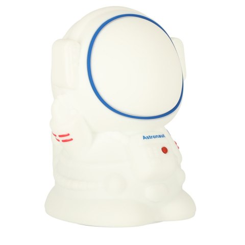 Lampka nocna dla dzieci silikonowa 8 LED USB biała astronauta Lampka nocna dla dzieci silikonowa 8 LED USB biała astronauta