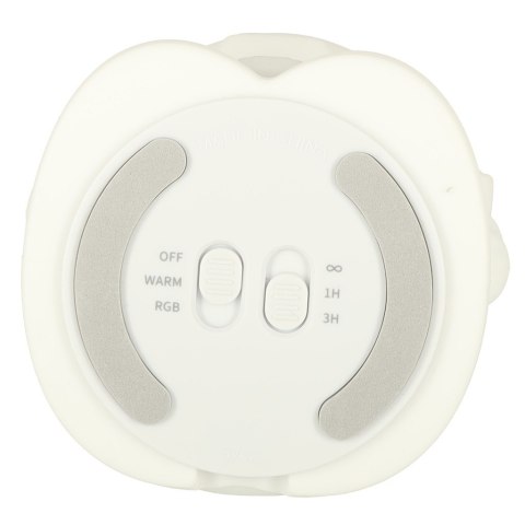 Lampka nocna dla dzieci silikonowa 8 LED USB biała astronauta Lampka nocna dla dzieci silikonowa 8 LED USB biała astronauta
