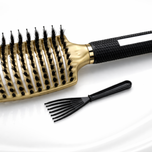 szczotka do włosów wentylowana z igłami + czyścik